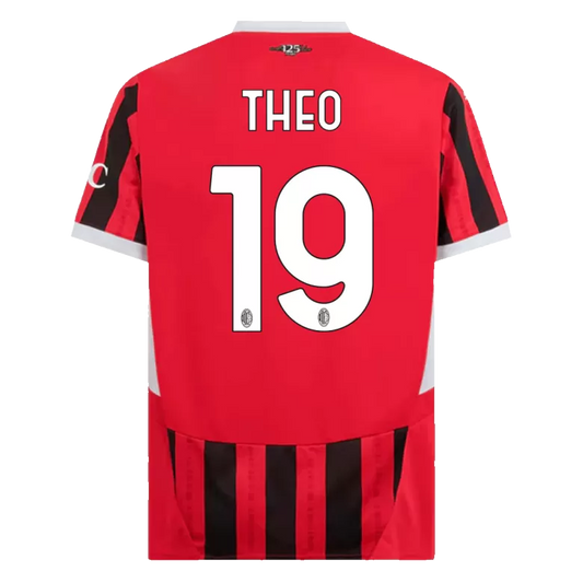 Camisola Ac Milan 2024-25 Principal Versão Adepto THEO #19