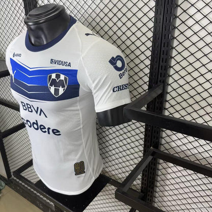 Camisola CF Monterrey 2025-26 Alternativa Branca Versão Jogador