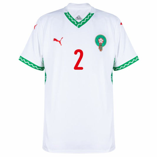 Camisola Marrocos 2024 Alternativa Branca Versão Adepto HAKIMI #2