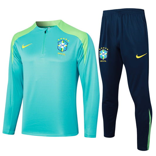 Fato de Treino Brasil 2024 - Camisola com Fecho