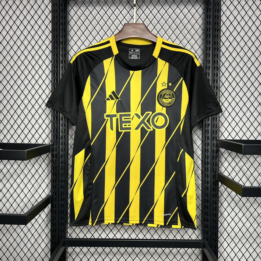 Camisola Aberdeen FC 2024-25 Alternativa Preta Versão Adepto