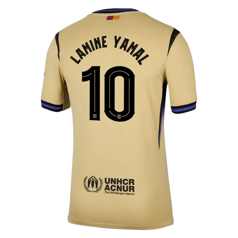 Camisola FC Barcelona 2025-26 Alternativa Amarela UCL Versão Adepto LAMINE YAMAL #10