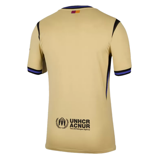 Camisola FC Barcelona 2025-26 Alternativa Amarela Versão Adepto