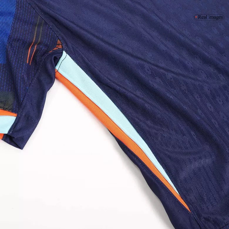 Camisola Paises Baixos 2024 Alternativa Azul Versão Adepto (Entrega Imediata)