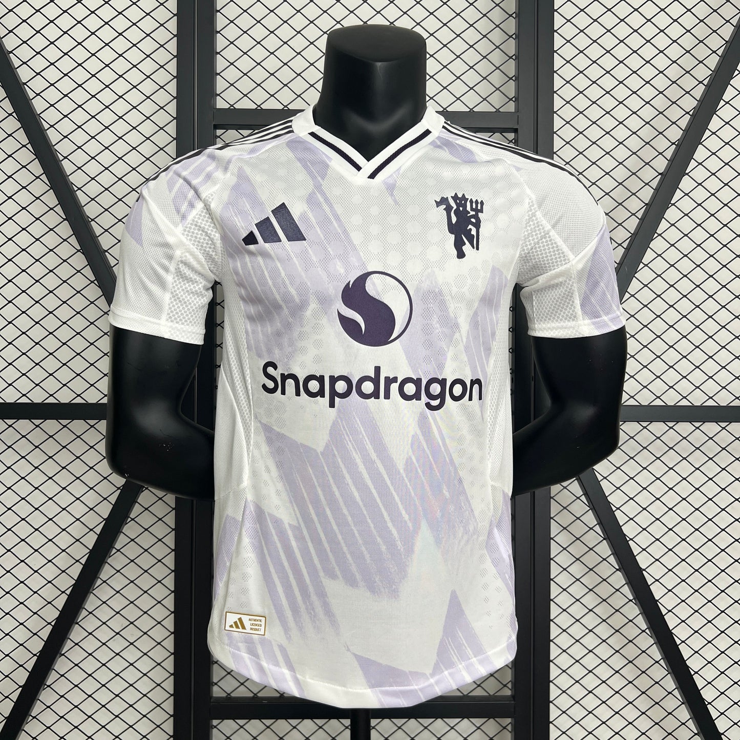 Camisola M-United 2025-26 Alternativa Branca Versão Jogador