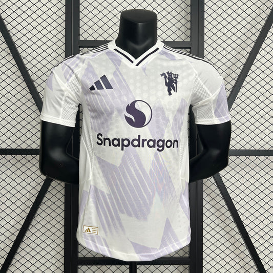 Camisola M-United 2025-26 Alternativa Branca Versão Jogador