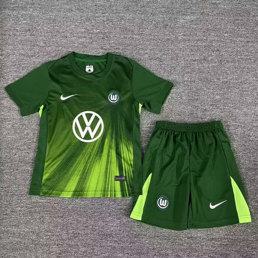 Kit Criança VfL Wolfsburg 2025-26 Principal