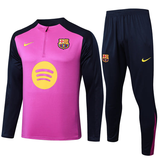 Fato de Treino FC Barcelona 2024-25 - Camisola com Fecho