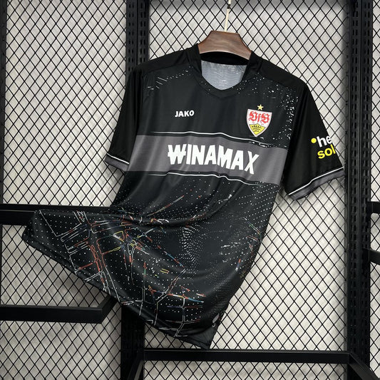 Camisola VfB Estugarda 2024-25 Alternativa Preta Versão Adepto