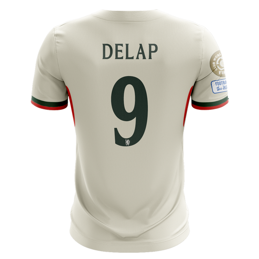 Camisola CHE 2025-26 Alternativa Branca CWC Versão Adepto DELAP #9