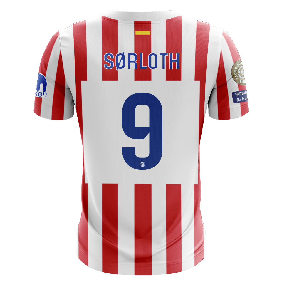 Camisola Atletico Madrid 2025-26 Principal CWC Versão Adepto SORLOTH #9