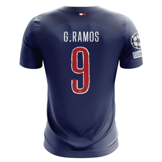 Camisola FC Paris Saint-Germain 2024-25 Principal UCL Versão Adepto G. RAMOS #9