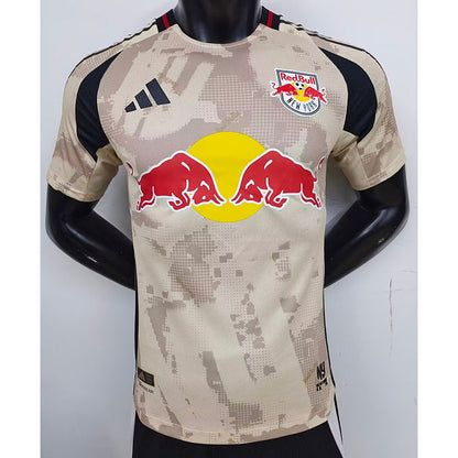 Camisola New York Red Bulls 2025-26 Alternativa Branca Versão Jogador