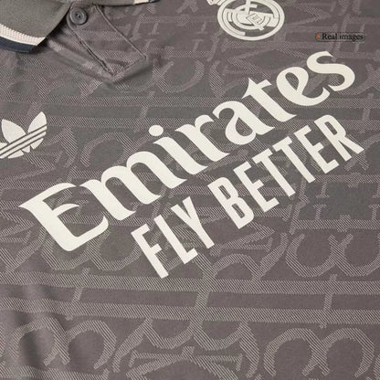 Camisola Real Madrid CF  2024-25 Alternativa Preta Versão Adepto (Entrega Imediata)
