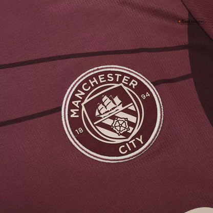 Camisola MCI 2024-25 Alternativa Vermelha UCL Versão Adepto RODRIGO #16