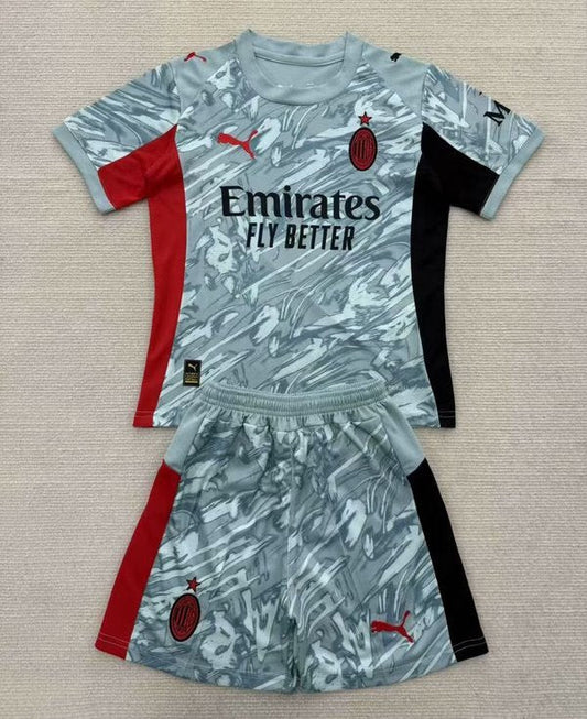 Kit Criança AC Milan 2025-26 Guarda-Redes