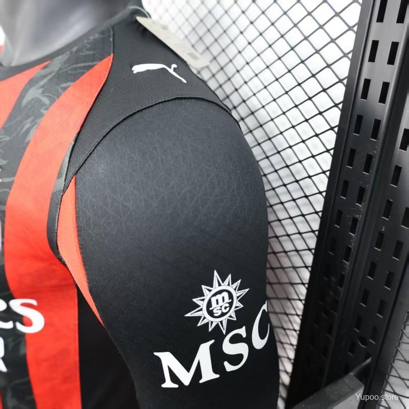 Camisola Manga Comprida Ac Milan 2025-26 Principal Versão Jogador