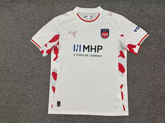 Camisola 1.FC Heidenheim 2025-26 Alternativa Branca Versão Adepto