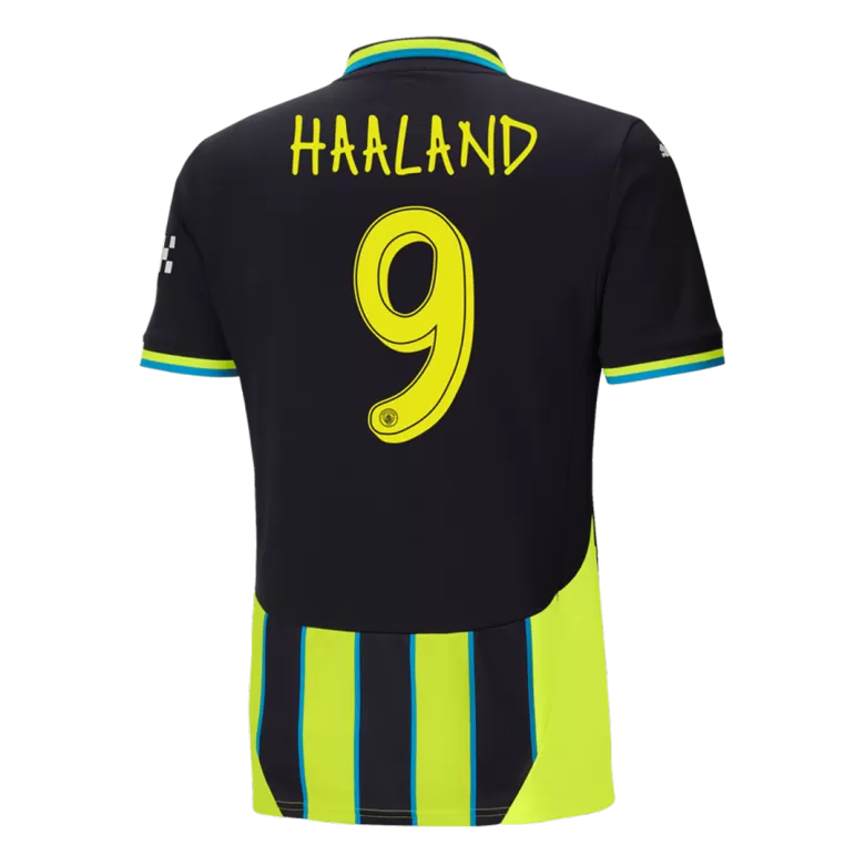 Camisola MCI 2024-25 Alternativa Amarela UCL Versão Adepto HAALAND #9