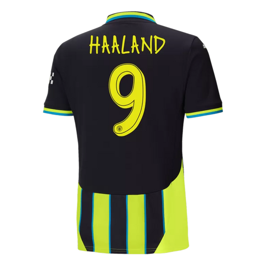 Camisola MCI 2024-25 Alternativa Amarela UCL Versão Adepto HAALAND #9