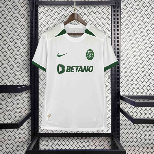 Camisola SCP 2023-24 Branca Taça das Taças Versão Adepto (Entrega Imediata)