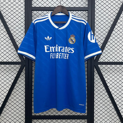 Camisola Real Madrid CF 2025-26 Alternativa Azul Versão Adepto
