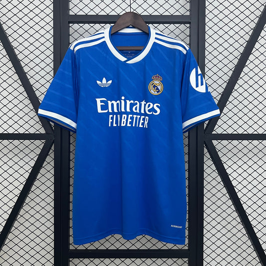Camisola Real Madrid CF 2025-26 Alternativa Azul Versão Adepto