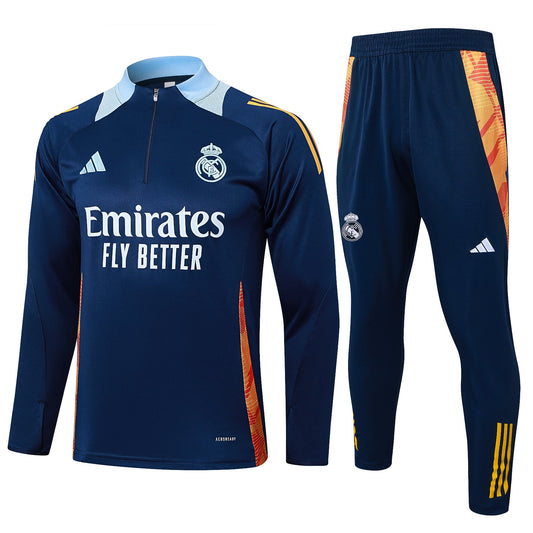 Fato de Treino Real Madrid CF 2024-25 - Camisola com Fecho