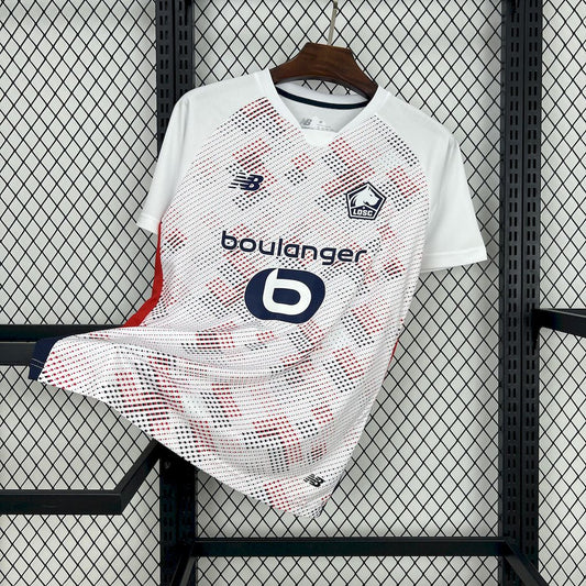 Camisola LOSC Lille 2024-25 Alternativa Branca Versão Adepto