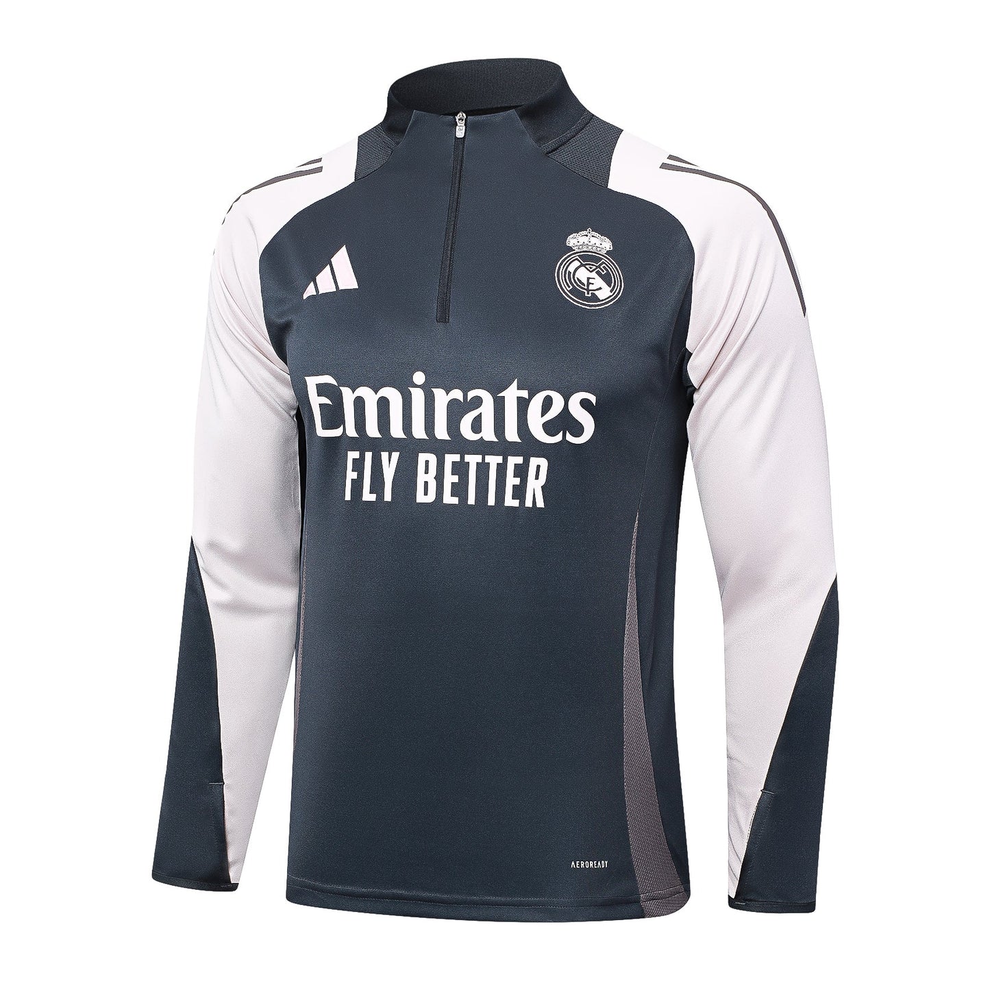 Fato de Treino Real Madrid CF 2024-25 - Camisola com Fecho