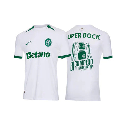 Camisola SCP 2024-25 Alternativa Branca Bi-Campeão