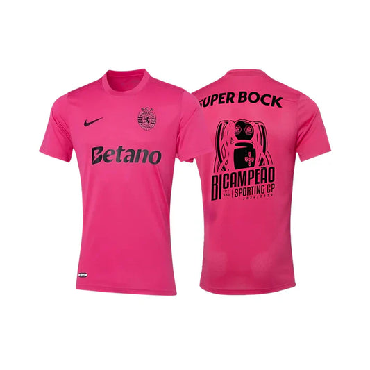 Camisola SCP 2024-25 Alternativa Rosa Bi-Campeão