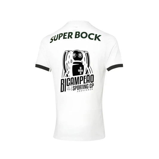 Camisola SCP 2024-25 Alternativa Branca Bi-Campeão