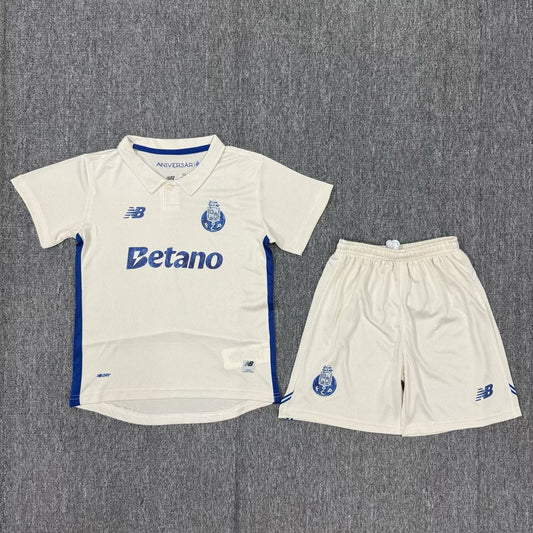 Kit Criança FCP 2025-26 Alternativo Branco (Entrega Imediata)