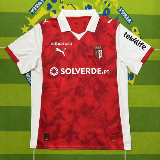 Camisola SC Braga 2025-26 Principal Versão Adepto (Entrega Imediata)