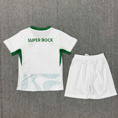 Kit Criança SCP 2025-26 Alternativo Branco (Entrega Imediata)