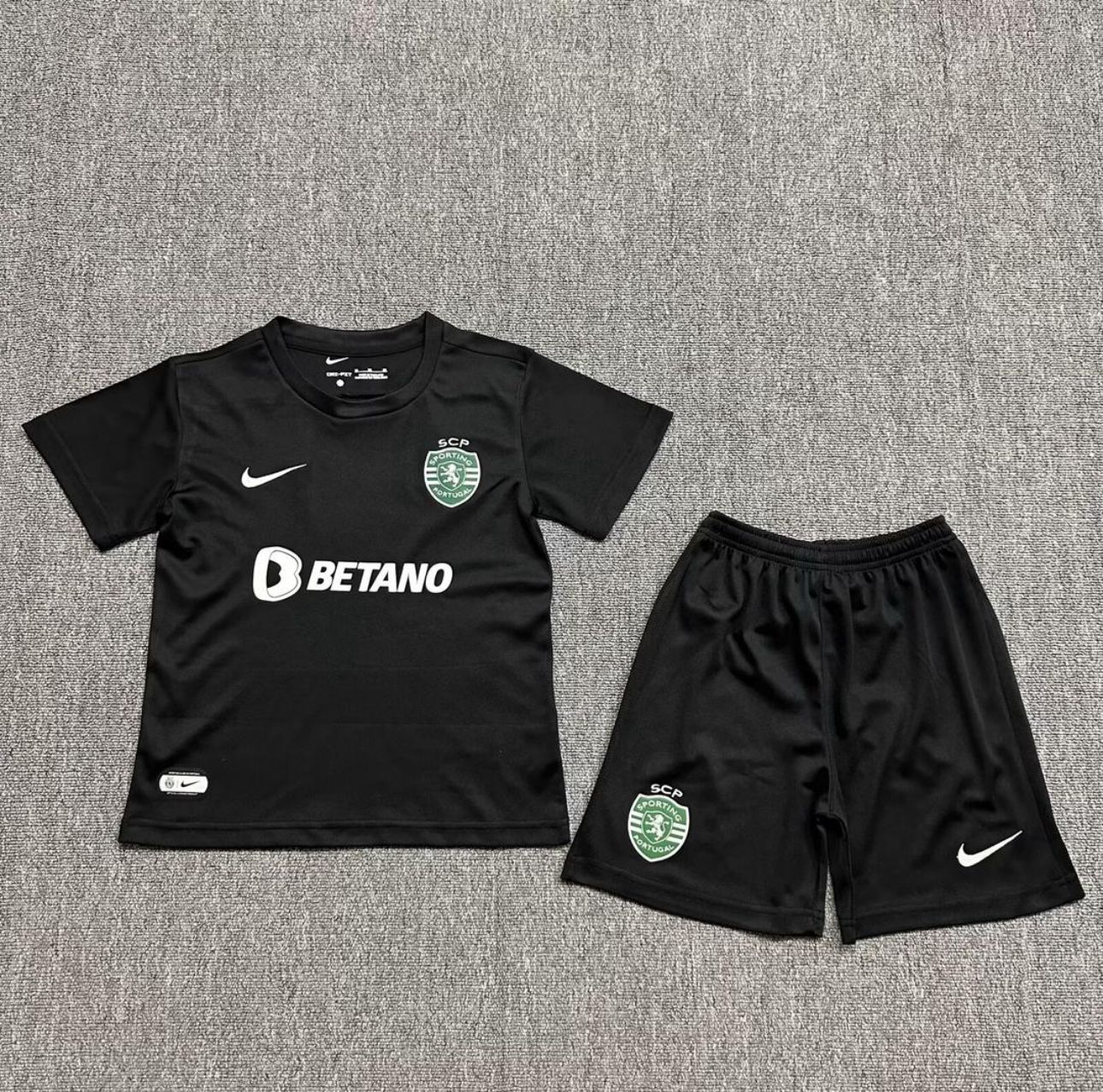 Kit Criança SCP 2025-26 Alternativo Preto