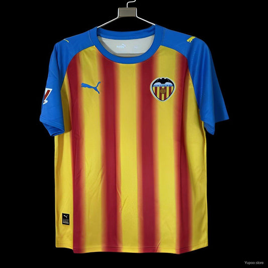 Camisola Valencia FC 2025-26 Alternativa Amarela Versão Adepto