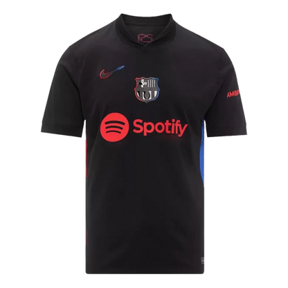 Camisola FC Barcelona 2024-25 Alternativa Preta UCL Versão Adepto RAPHINHA #11