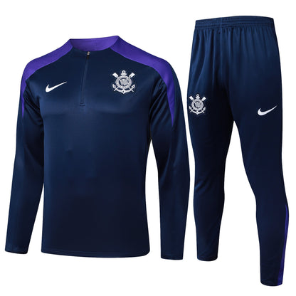 Fato de Treino SC Corinthians 2024-25 - Camisola com Fecho
