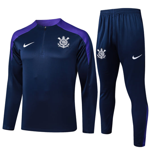 Fato de Treino SC Corinthians 2024-25 - Camisola com Fecho