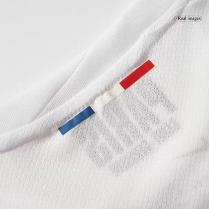 Camisola FC Paris Saint-Germain 2024-25 Alternativa Branca UCL Versão Adepto O.DEMBÉLÉ #10