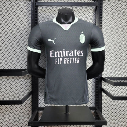 Camisola Ac Milan 2024-25 Alternativa Preta Versão Jogador