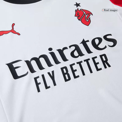 Camisola Ac Milan 2025-26 Alternativa Branca Versão Adepto