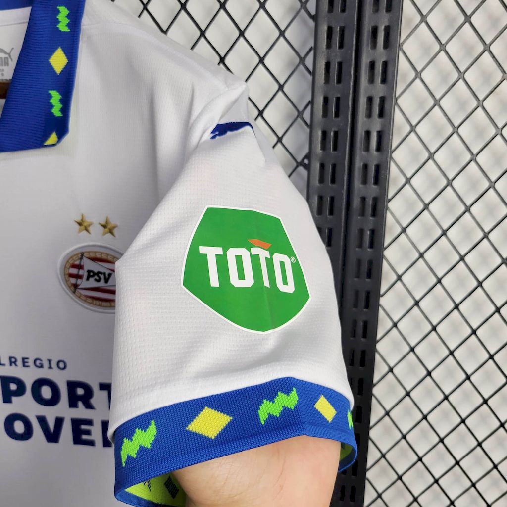 Camisola PSV Eindhoven 2024-25 Alternativa Branca Versão Adepto
