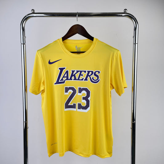 Tshirt NBA Los Angeles Lakers Dri-Fit James #23 Amarela