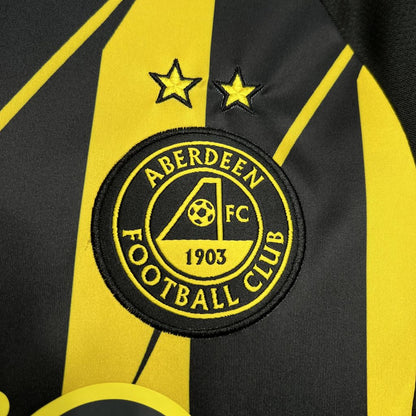 Camisola Aberdeen FC 2024-25 Alternativa Preta Versão Adepto