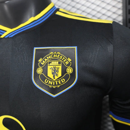 Camisola M-United 2025-26 Alternativa Preta Versão Jogador