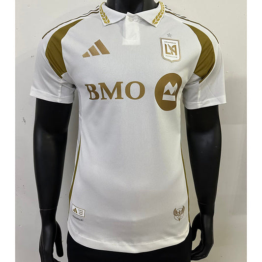 Camisola Los Angeles FC 2024-25 Alternativa Branca Versão Jogador