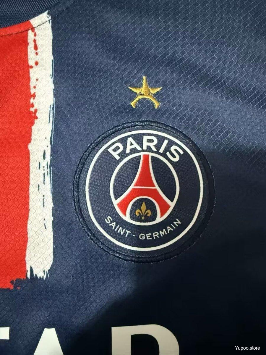 Kit Criança FC Paris Saint-Germain 2024-25 Principal Final UCL-Campeão